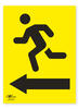 Runner Left Directional Arrow Correx Sign A2 Triathlon