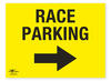 Race Parking Directional Arrow Right Correx Sign Parking Area Notification