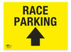 Race Parking Directional Arrow Straight Correx Sign Parking Area Notification
