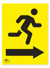 Runner Right Directional Arrow Correx Sign A2 Triathlon