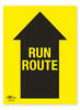 Run Route Directional Arrow Straight Correx Sign Route On The Course Notification