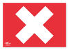 Wrong Way Red  9x12" (A4) Correx Sign
