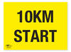 10KM Start Correx Sign Start and Finish Notification