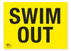 Swim Out Correx Sign Triathlon