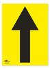 Yellow Straight A2 Directional Arrow Correx SIgn