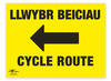 Welsh Cycle Route Left 18x24" (A2)