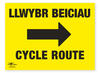 Welsh Cycle Route Right 18x24" (A2)