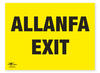 Allanfa Exit Correx Sign Welsh Translation Bilingual