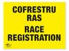 Cofrestru Ras Race Registration Correx Sign Welsh Translation Bilingual