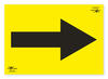 Yellow A3 Directional Arrow Correx SIgn