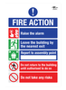 Fire Action A1 Dibond Sign