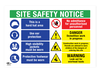 Site Safety Notice (8 in 1) A1 Dibond Sign