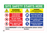 Site Safety Starts Here Correx Sign