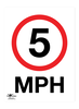 5 Mph Correx Sign