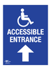 Disable Accessible Entrance Straight Correx Sign