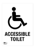 Accessible Toilet Correx Sign
