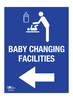 Baby Changing Facilities Left Correx Sign