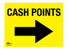 Cash Points Right Correx Sign