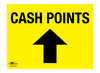Cash Points Straight Correx Sign