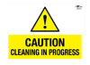 Caution Cleaning in Progress Correx Sign