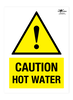Caution Hot Water Correx Sign