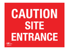 Caution Site Entrance Correx Sign