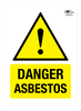 Danger Asbestos Correx Sign