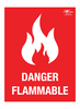 Danger Flammable A3 Forex 3mm Sign