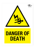 Danger of Death A3 Forex 3mm Sign