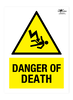 Danger of Death A3 Forex 5mm Sign