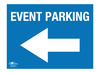 Event Parking Left Blue Correx Signs