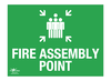 Fire Assembly Point Landscape A2 Dibond Sign