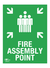 Fire Assembly Point Portrait Correx Sign