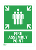 Fire Assembly Point Portrait A2 Dibond Sign