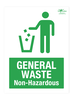 General Waste Non-Hazardous Correx Sign