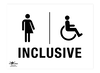 Inclusive Toilet Correx Sign