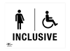 Inclusive Toilet A2 Dibond Sign