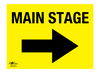 Main Stage Right Correx Sign