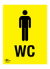 Male WC A2 Dibond Sign