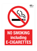 No Smoking Including E-Cigarettes Correx Sign