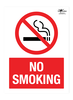 No Smoking Red Correx Sign