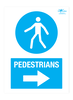Pedestrians Right Correx Sign