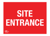 Site Entrance A3 Forex 3mm Sign