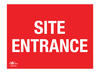 Site Entrance A2 Dibond Sign