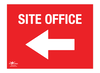 Site Office Left Correx Sign