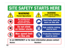 Site Safety Starts Here Correx Sign
