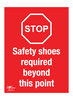 Stop Safety Shoes Required Correx Sign