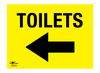 Toilets Left A2 Dibond Sign