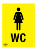 Female WC A2 Dibond Sign
