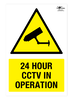 24 Hour CCTV In Operation Correx Sign